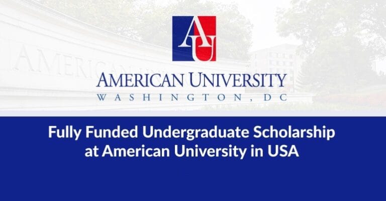 American University Emerging Global Leader Scholarship